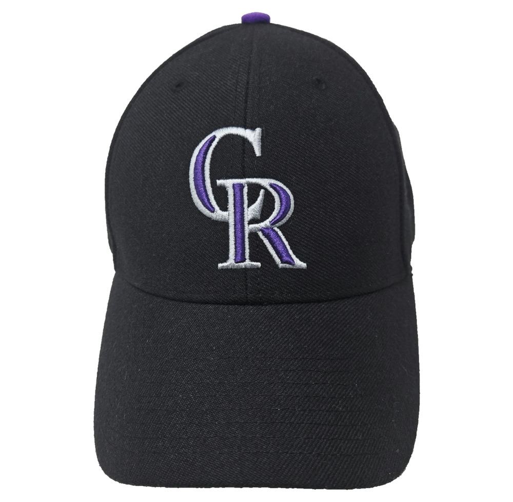 Vintage Colorado Rockies Twins Enterprise Hat Adjustable Black